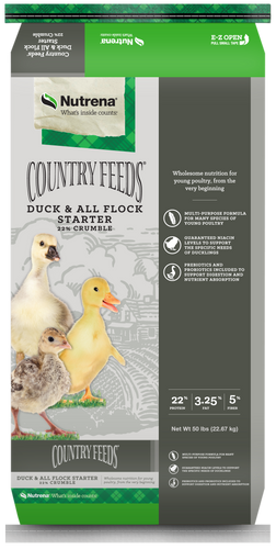 Nutrena® Country Feeds® Duck & All Flock Starter Crumble