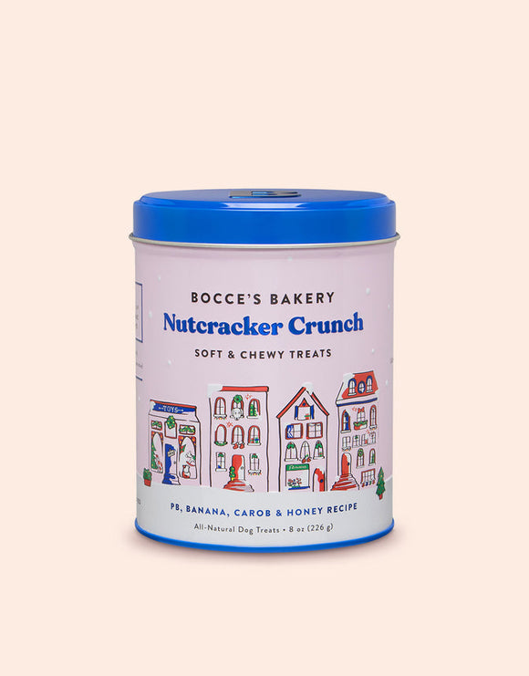 Bocce's Bakery Nutcracker Crunch Soft & Chewy Treats Tin