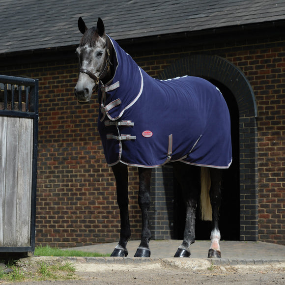 WEATHERBEETA ANTI-STATIC FLEECE COOLER COMBO NECK NAVY/SILVER/RED 75