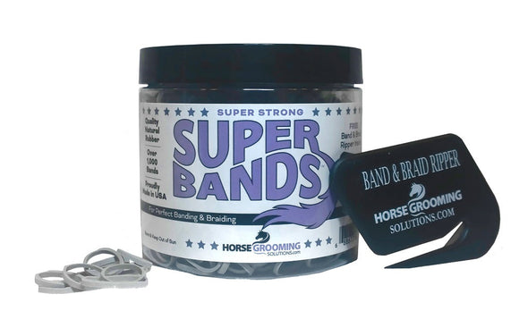 Healthy Hair Care Horse Hair Rubber Bands for Braiding and Banding Super Natural Bands