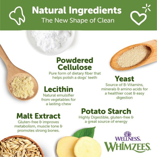 Whimzees Medium Hedgehog Dental Dog Chew 30 Count