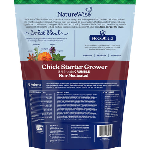 Nutrena® NatureWise® Chick Starter Grower 18% Protein Crumble Feed