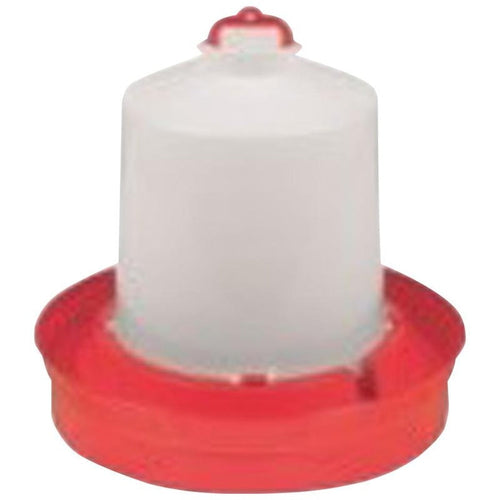 LITTLE GIANT DEEP BASE POULTRY WATERER (2 GAL, RED)