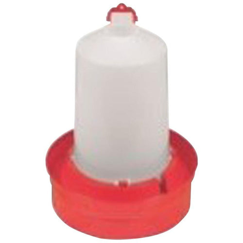 LITTLE GIANT DEEP BASE POULTRY WATERER (2 GAL, RED)