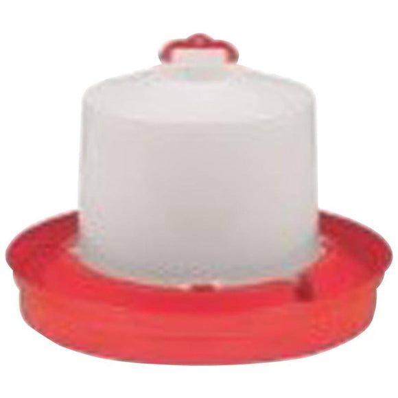 LITTLE GIANT DEEP BASE POULTRY WATERER (2 GAL, RED)