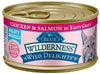 Blue Buffalo Wilderness Wild Delights Chicken and Salmon Canned Cat Food