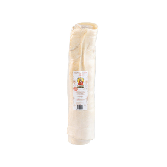 Barking Buddha Beef Cheek™ Rolls Large (5 Pack) For Large To XL Dogs Power Chewers (Large)