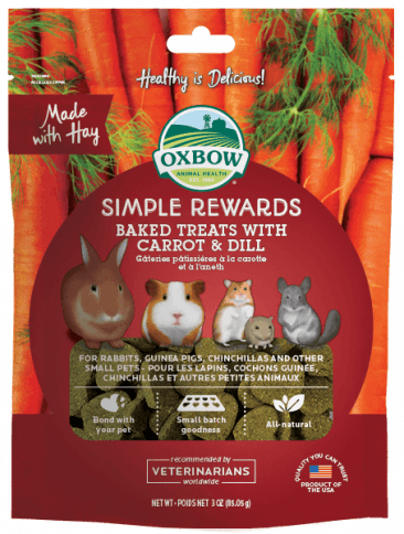 Oxbow Simple Rewards Baked Treats with Carrot & Dill