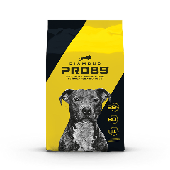 Diamond Pro89 Beef, Pork and Ancient Grains Dry Dog Food Formula with High Protein, Probiotics, and Premium Ingredients